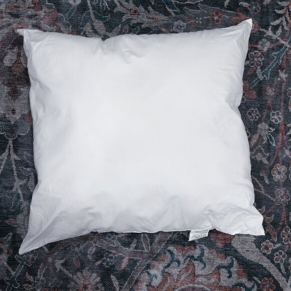 Crate&Barrel Set of 2 Down and Down Alternative Pillows - Square and Rectangle - Picture 2 of 11